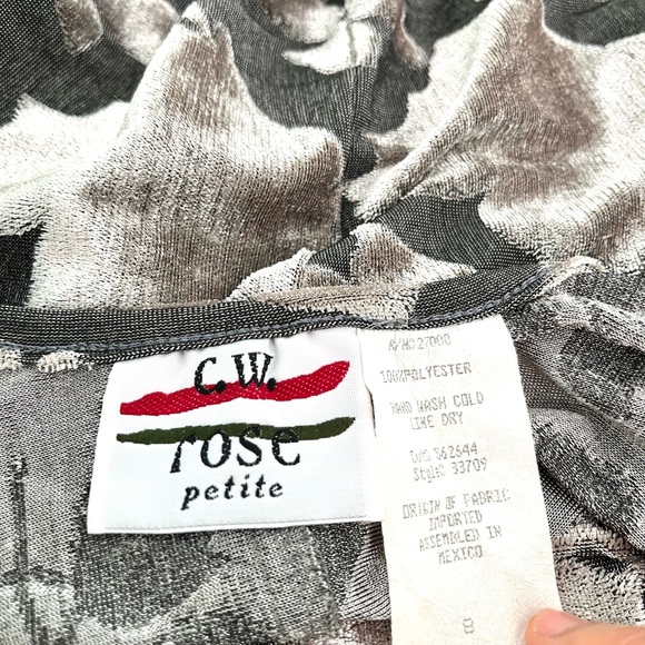 Vtg Velvet Maxi Dress - Picture 5 of 5